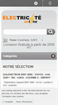Mobile Screenshot of electricite-online.fr