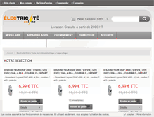 Tablet Screenshot of electricite-online.fr